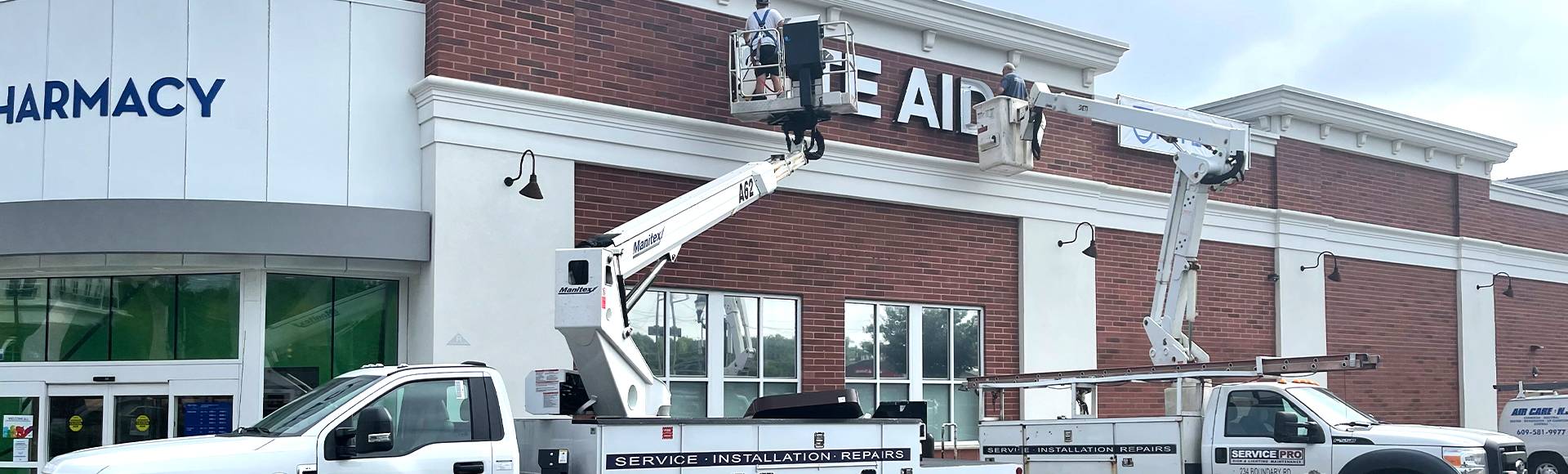 Commercial sign installation in NJ, Eastern PA and NYC